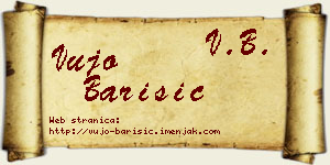 Vujo Barišić vizit kartica